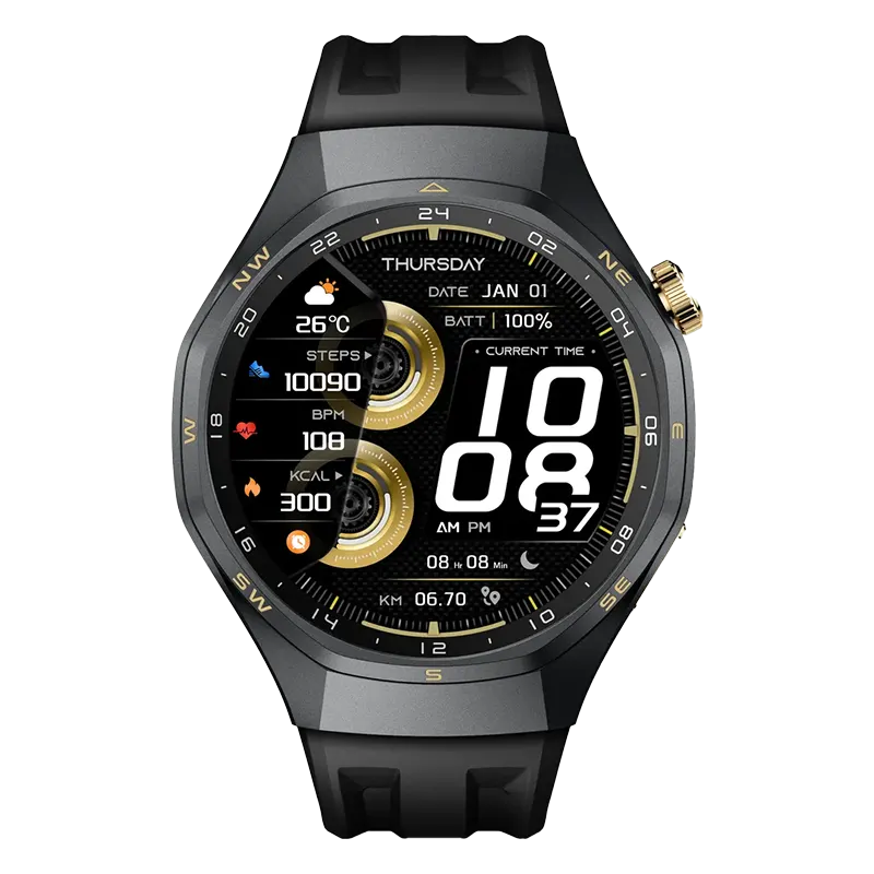 Green Lion GRAND Smart Watch 1.43-inch AMOLED Display Graphite Mascom International.webp